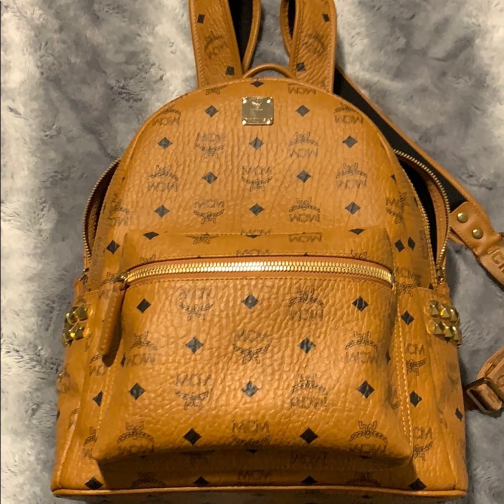 MCM tan backpack